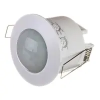 Датчик движения AVT 04/1 потолочный врезной 360 градусов 1200 Вт белый                              