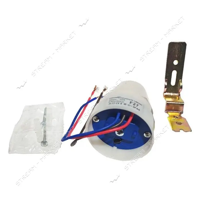 Фотореле Lemanso LM6327 с регулировкой освещенности 10А 2200Вт IP44                                 