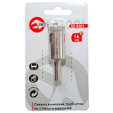 Коронки трубчатые по стеклу и керамике Intertool SD-0351 16мм                                       