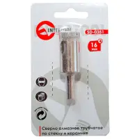Коронки трубчатые по стеклу и керамике Intertool SD-0351 16мм                                       