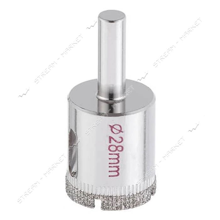 Коронки трубчатые по стеклу и керамике Intertool SD-0358 28мм