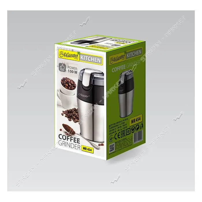 Кофемолка Maestro MR-454 150Вт 50г металл