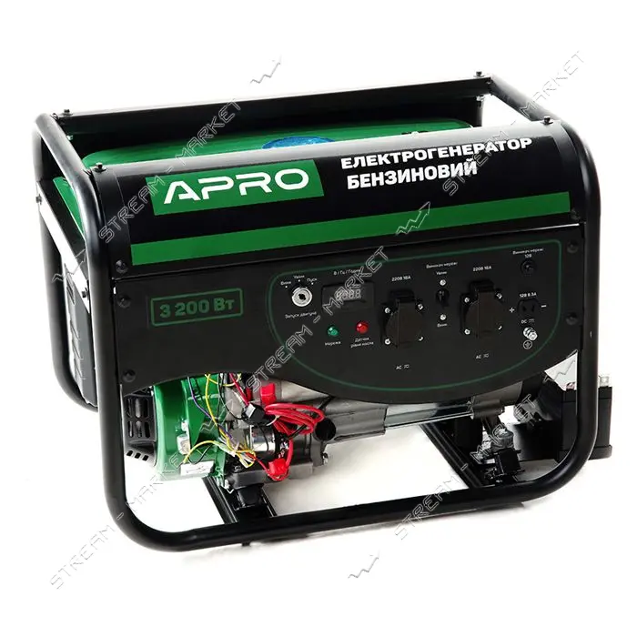 Генератор бензиновый Apro 852105 4-х тактный GG-30Е 3.0/3.2кВт электро запуск                       