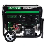 Генератор бензиновий Apro 852109 4-х тактний GG-70Е 7.0/7.5кВт электро запуск