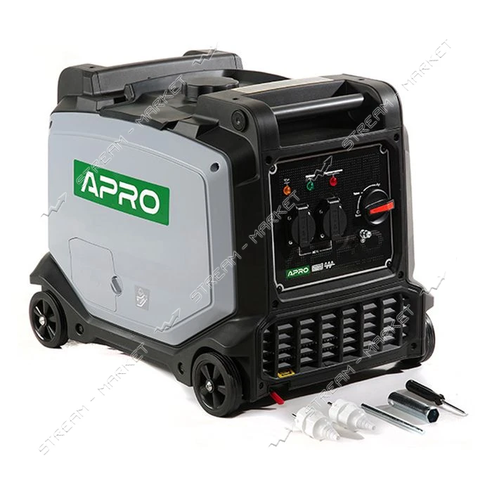 Генератор бензиновый Apro 852112 4-х тактный инверторный IG-30 3.0/3.3кВт ручной запуск             
