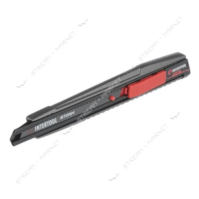 Нож сегментный Intertool  HT-0533 9мм алюминиевый STORM                                             