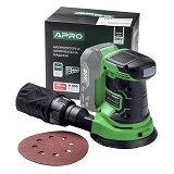 Орбитальная шлифмашина Apro OS-20 895204 аккумуляторная 125 без АКБ