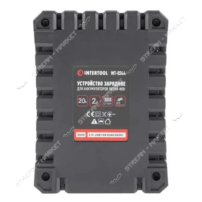Зарядное устройство для аккумуляторов Intertool WT-0344 Li-ion 20В ток заряда 2А                    