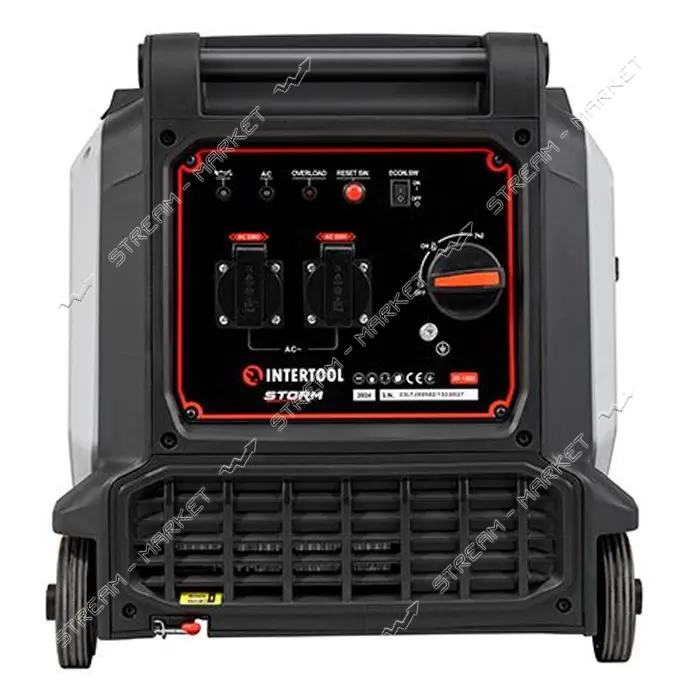Генератор инверторный Intertool DT-1333 бензин 3/3.3кВт 220В 11л ручной старт медная обмотка STORM