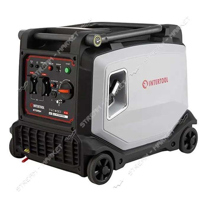 Генератор инверторный Intertool DT-1338 бензин 3.5/3.8кВт 220В 11л эл и ручстарт медная обм STORM