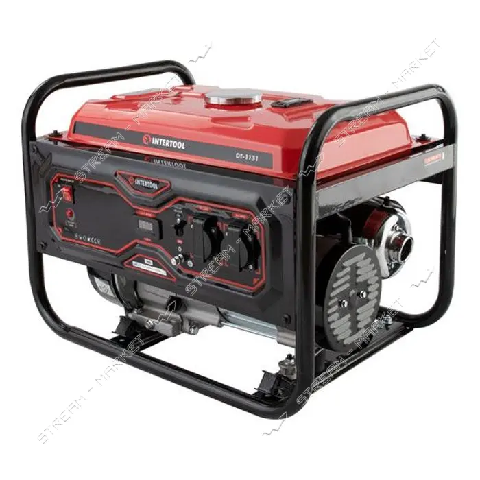 Генератор бензиновый Intertool DT-1131 2.8/3кВт 220В 15л электро и ручной старт медная обмотка STORM