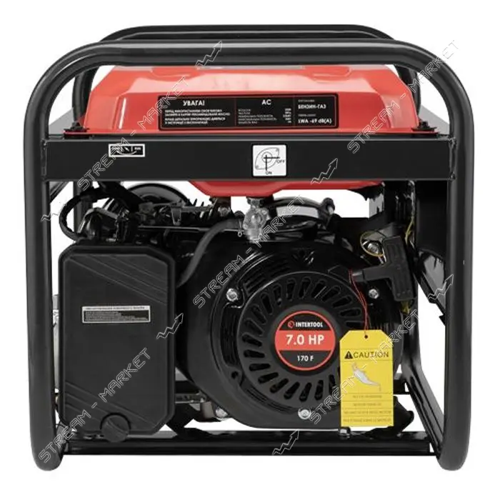 Генератор бензин/газовый Intertool DT-1133 2.8/3кВт 220В 15л ручной старт медная обмотка STORM