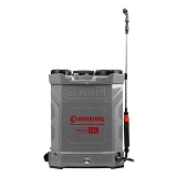 Опрыскиватель аккумуляторный Intertool DT-9016 ранцевой 16л 3.1л/мин батарея 12 В/8 Ач