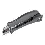 Нож сегментный Intertool HT-0534 18мм алюминиевая рукоятка металлическая направляющая STORM