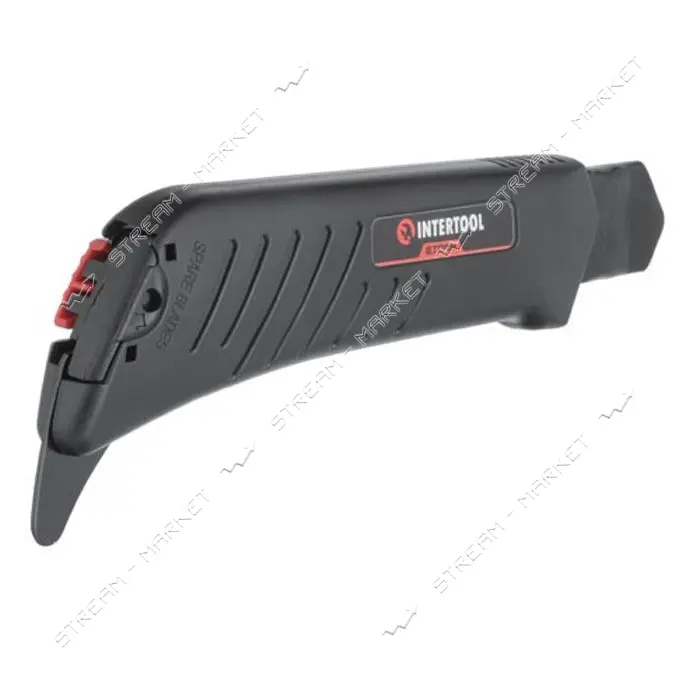 Нож сегментный Intertool HT-0538 для линолеума 18мм металлическая направляющая STORM