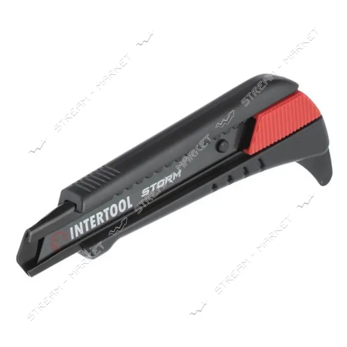 Нож сегментный Intertool HT-0538 для линолеума 18мм металлическая направляющая STORM