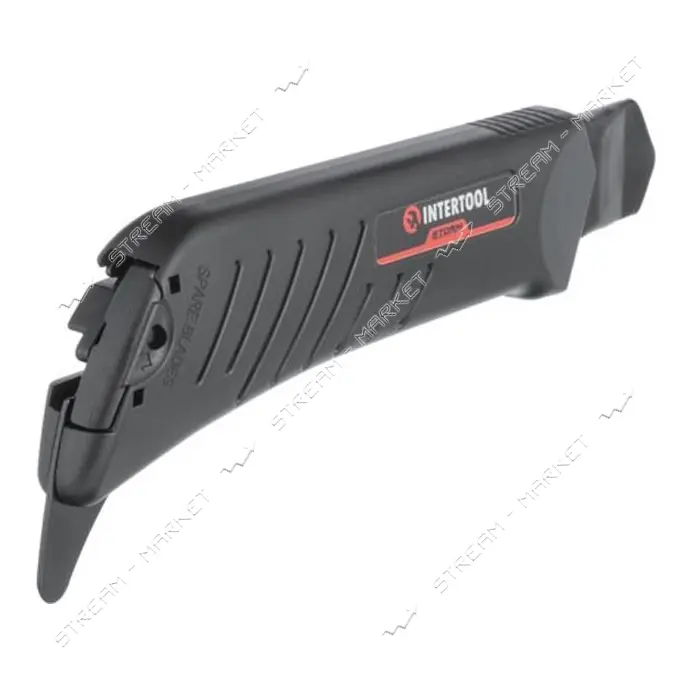Нож сегментный Intertool HT-0539 для линолеума 18мм металлическая направляющая STORM