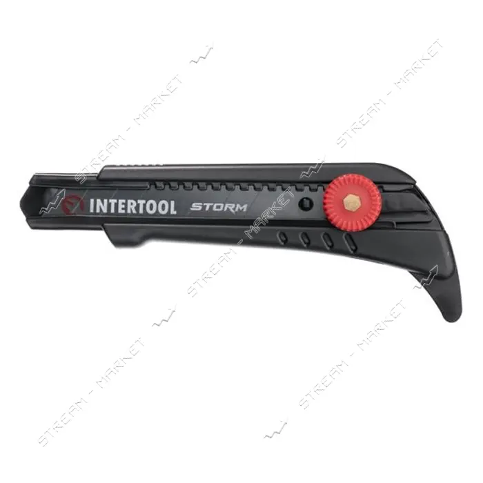 Нож сегментный Intertool HT-0539 для линолеума 18мм металлическая направляющая STORM
