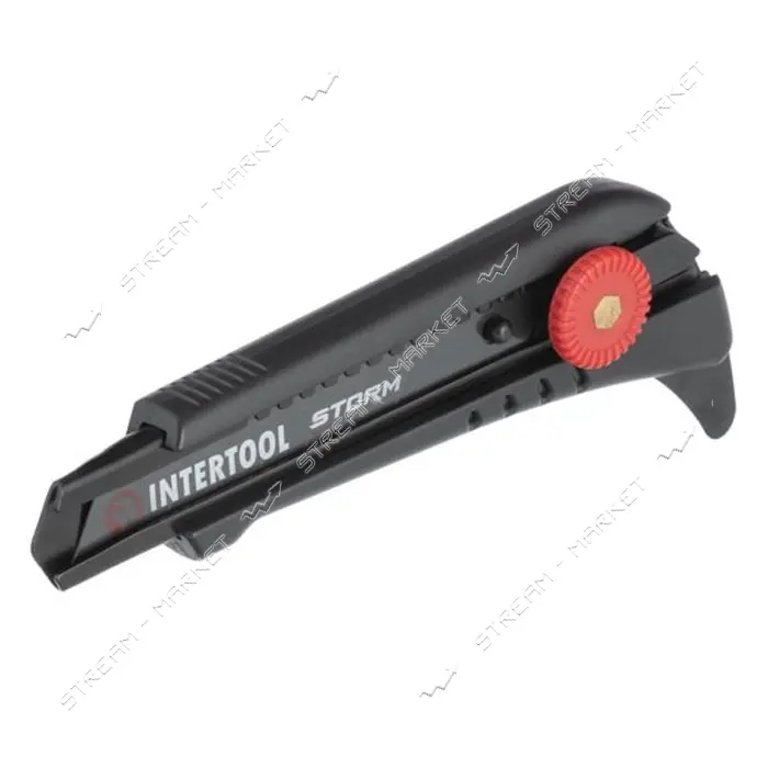 Нож сегментный Intertool HT-0539 для линолеума 18мм металлическая направляющая STORM