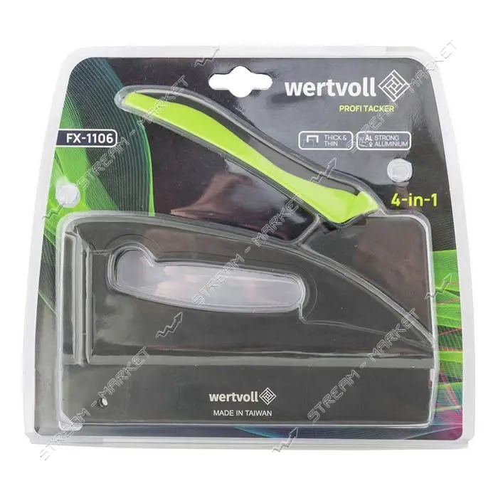 Степлер рессор. Wertvoll FX-1106 4-В-1 скоба 6-14 11.3x0.7мм скоба 6-14 10.6x0.7мм скоба 6-14 10    