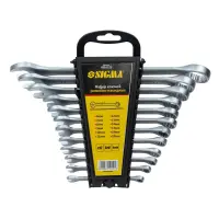 Ключі ріжково-накидні Sigma 705512 CrV Satine 6-22мм 12шт                                           