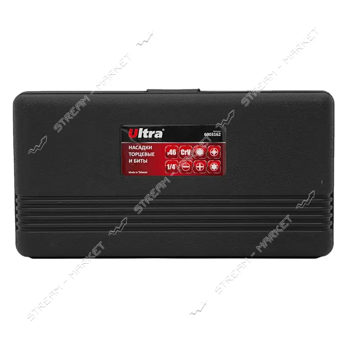 Набор насадок торцевых и биты Sigma 6003162 1/4" 46шт CrV Taiwan ULTRA кейс