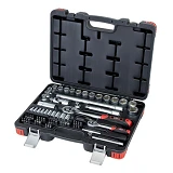 Набор насадок торцевых и биты Sigma 6003112 1/4" 1/2" 72шт CrV Taiwan ULTRA кейс                    