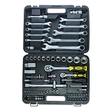 Набор насадок торцевых и биты Sigma 6001551 1/4" 1/2" 82шт CrV кейс