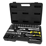 Набор насадок торцевых и биты Sigma 6003741 1/4" 1/2" 72шт CrV кейс                                 