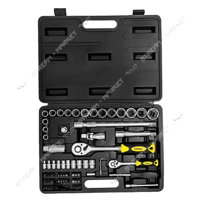 Набор насадок торцевых и биты Sigma 6003741 1/4" 1/2" 72шт CrV кейс                                 