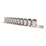Набор насадок шестигранных Sigma 6003401 1/4" на планке 11шт CrV