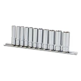 Набор насадок шестигранных удлиненных Sigma 6003411 1/4" на планке 11шт CrV