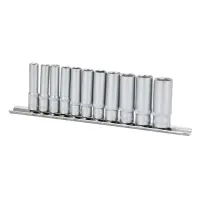 Набор насадок шестигранных удлиненных Sigma 6003411 1/4" на планке 11шт CrV                         