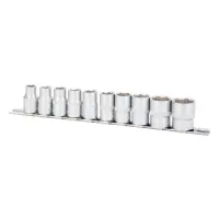 Набор насадок шестигранных Sigma 6003681 1/2" на планке 10шт CrV                                    
