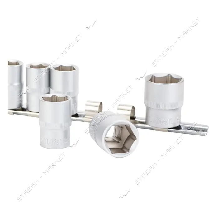 Набор насадок шестигранных Sigma 6003681 1/2" на планке 10шт CrV                                    