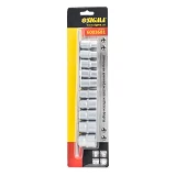 Набор насадок шестигранных Sigma 6003681 1/2" на планке 10шт CrV                                    