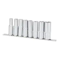 Набор насадок шестигранных Sigma 6003691 1/2" на планке 8шт CrV                                     