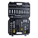 Набор насадок торцевых и биты Sigma 6003811 1/4" 3/8" 1/2" на планке 171шт CrV