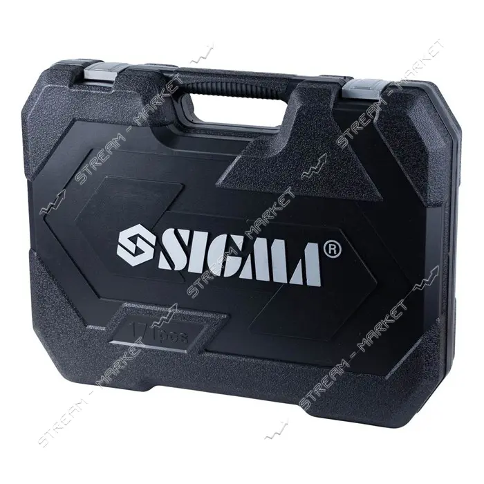 Набор насадок торцевых и биты Sigma 6003811 1/4" 3/8" 1/2" на планке 171шт CrV