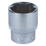 Насадка шестигранная короткая Sigma 711227 1/2" CrV ULTRA 27мм