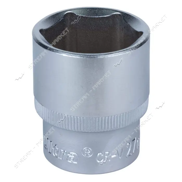 Насадка шестигранная короткая Sigma 711227 1/2" CrV ULTRA 27мм