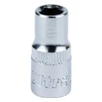 Насадка шестигранная короткая Sigma 711406 1/4" CrV ULTRA 6мм                                       