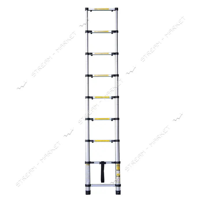 Лестница Sigma Flora 513008 телескопическая 8 ступенек 2.6м                                         
