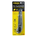 Нож с отламывающимся лезвием Sigma 8211021 18мм усиленный Al сплав                                  