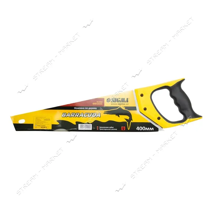 Ножовка по дереву Sigma 4401021 831400 BARRACUDA 400мм                                              