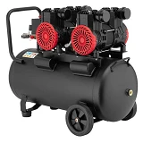 Компрессор Intertool PT-0030 50л 2x1.1кВт 220В 8атм 400л/мин 2800об/мин безмасляный 4 цилиндра      