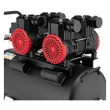 Компрессор Intertool PT-0030 50л 2x1.1кВт 220В 8атм 400л/мин 2800об/мин безмасляный 4 цилиндра      