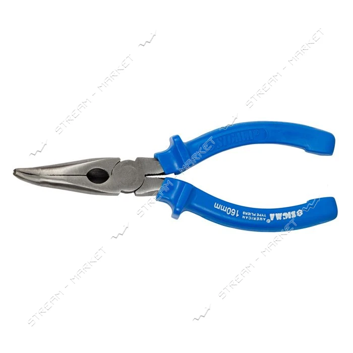 Длинногубцы изогнутые Sigma 4356161 160мм тип amer                                                  