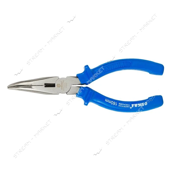 Длинногубцы изогнутые Sigma 4356161 160мм тип amer                                                  
