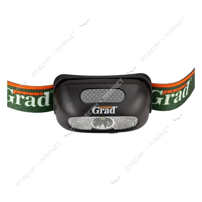 Фонарь налобный Grad 5390735 LED аккумуляторный 120Лм 500мАч                                        